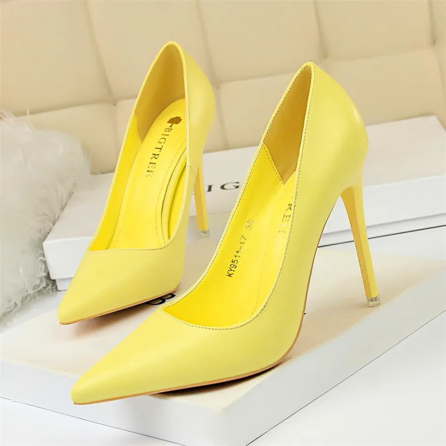 Pointed-Toe Stiletto Pumps
