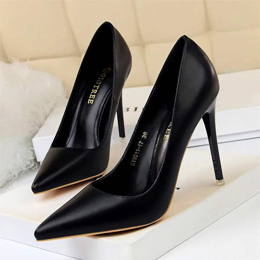 Pointed-Toe Stiletto Pumps