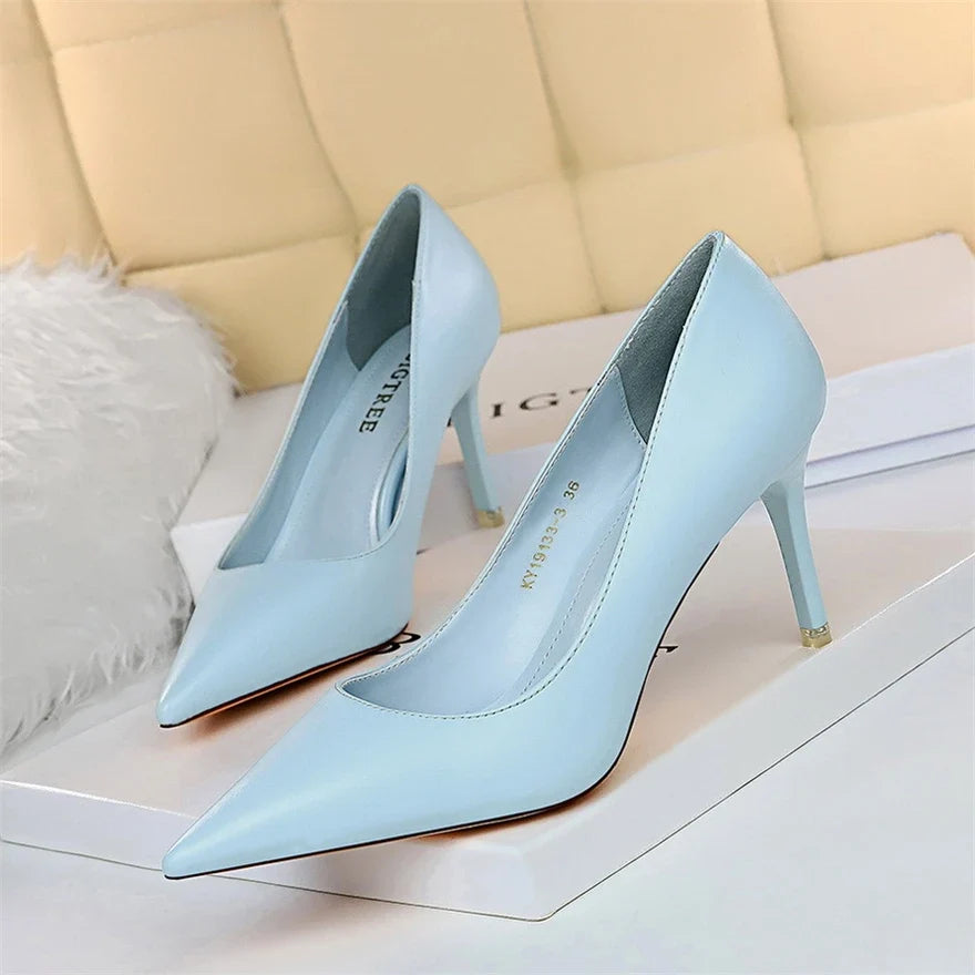 Pointed-Toe Stiletto Pumps