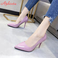 Glossy Pointed-Toe Stiletto Pumps