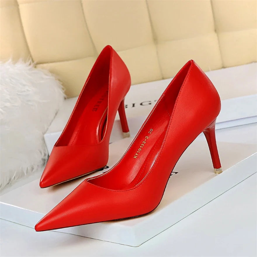 Pointed-Toe Stiletto Pumps