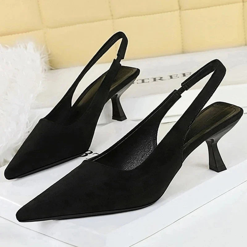 Pointed Toe Slingback Pumps