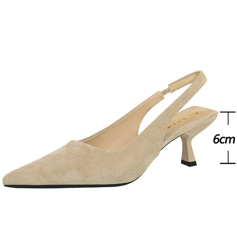 Pointed Toe Slingback Pumps