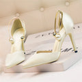 Pearl Accent Pointed Stiletto Pumps