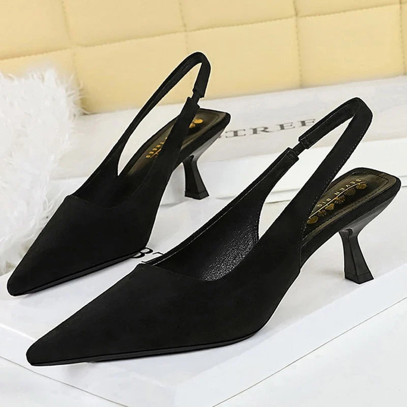 Pointed Toe Slingback Pumps