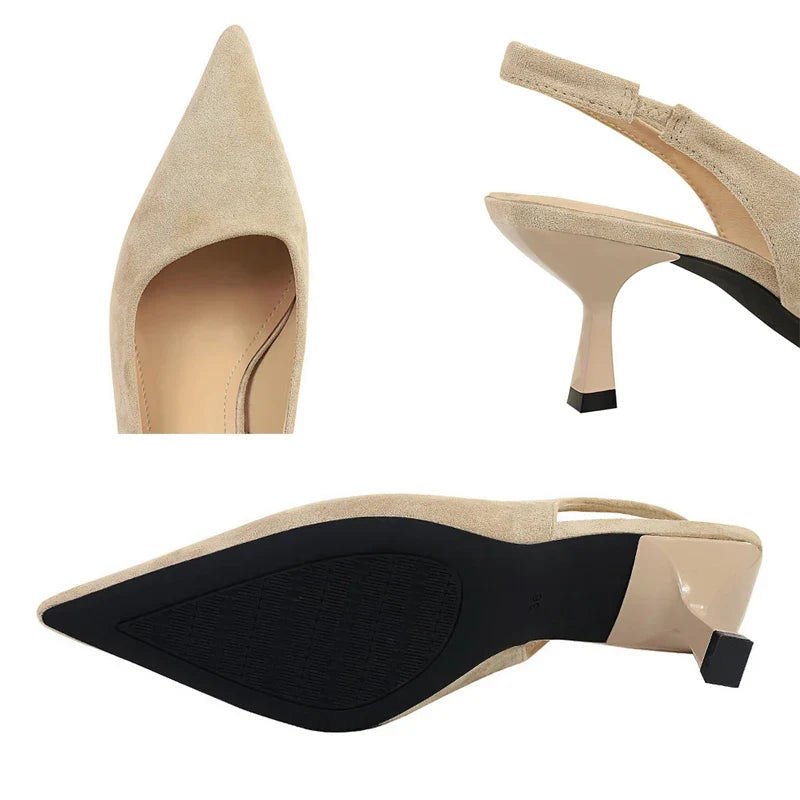 Pointed Toe Slingback Pumps