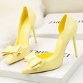 Bow Pointed-Toe Stiletto Pumps